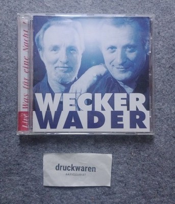 Wecker Wader: Was für eine Nacht. Live (Audio-CD). Wader, Hannes, Konstantin Wec
