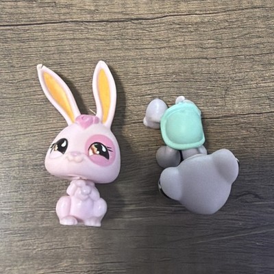 Littlest Pet Shop Sportiest 907 908 Pink Rabbit Purple Turtle Walmart Exclusive