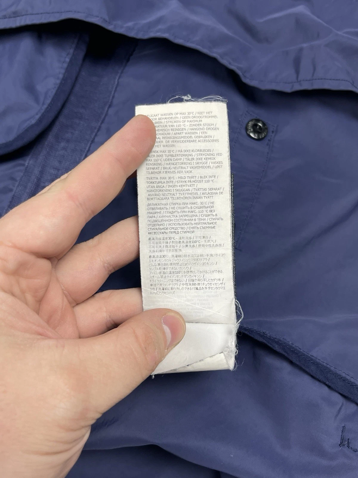 Vintage Stone Island 2012 Micro Reps Field Jacket Navy Blue Faded Color size XL - product detail image 17