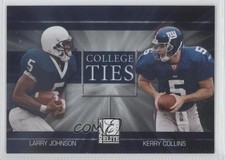 2003 Donruss Elite College Ties 1291/2000 Larry Johnson Kerry Collins #CT-12 0a1