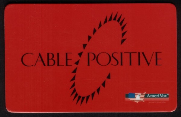 Tarjeta telefónica Cable Positive - Redes de medios y afiliados contra el SIDA (CC) 1993