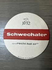 Sottobicchiere birra austriaco Schwechater vintage