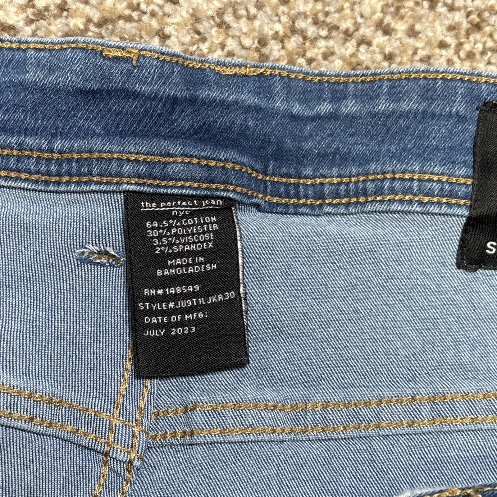 The Perfect Jean NYC Slim Fit Med Denim Blue Mens 40x30 (39x30) - View 5