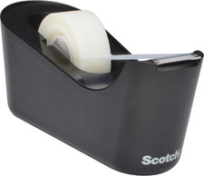 Scotch Desktop Dispenser, Black, No Tape Included, 1 Dispenser/Pack C18-B-0