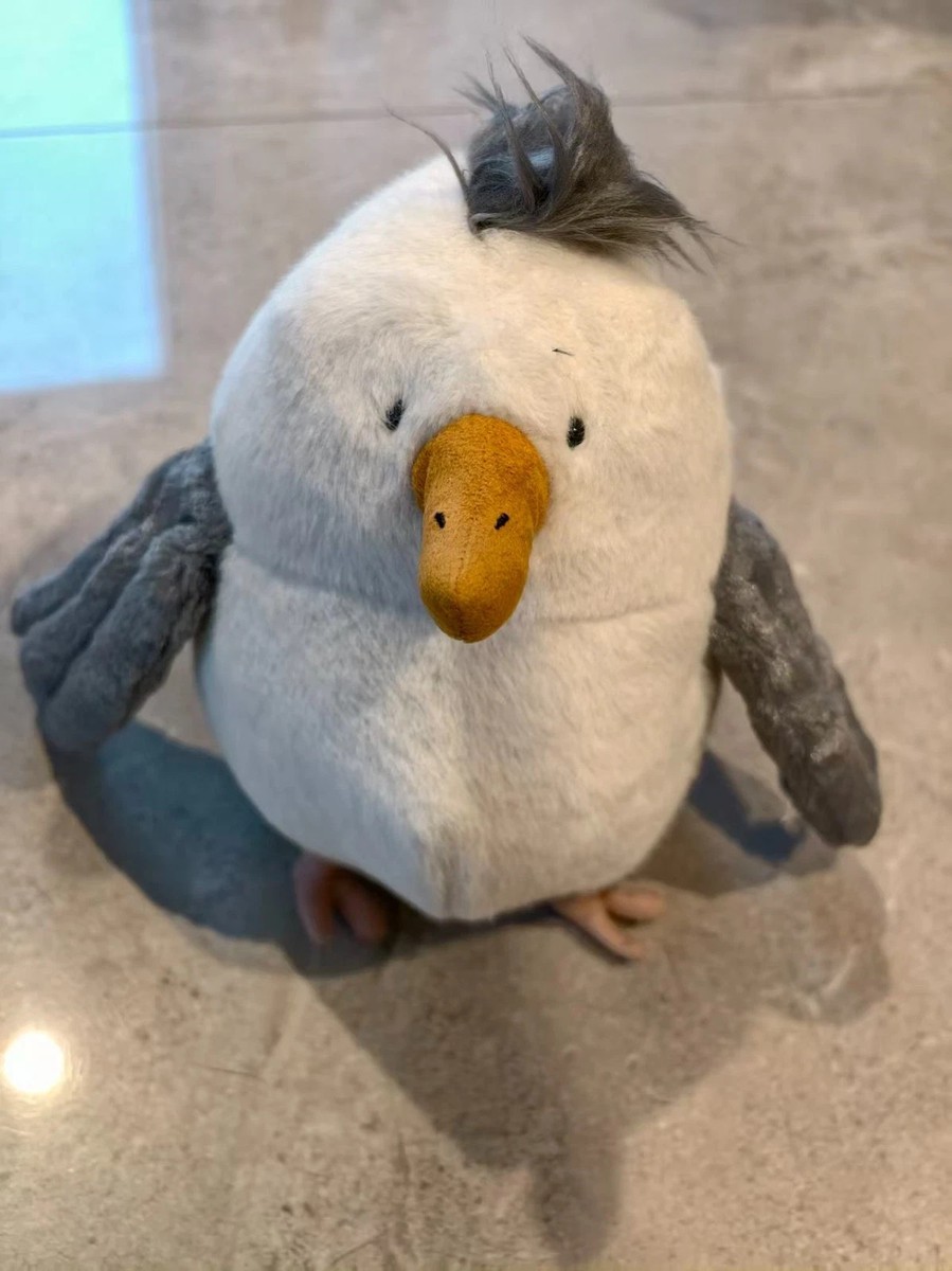 WITH TAGS JELLYCAT LONDON - I AM CHIP SEAGULL - CHP3SG - 25CM