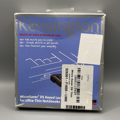 Kensington MicroSaver ultradünne Notebooks DS Sicherheitssteckplatz gleichschließend Schloss neu