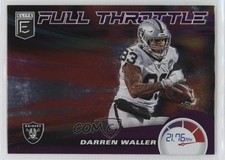 2020 Panini Donruss Elite Full Throttle Purple 22/75 Darren Waller #9 1u6