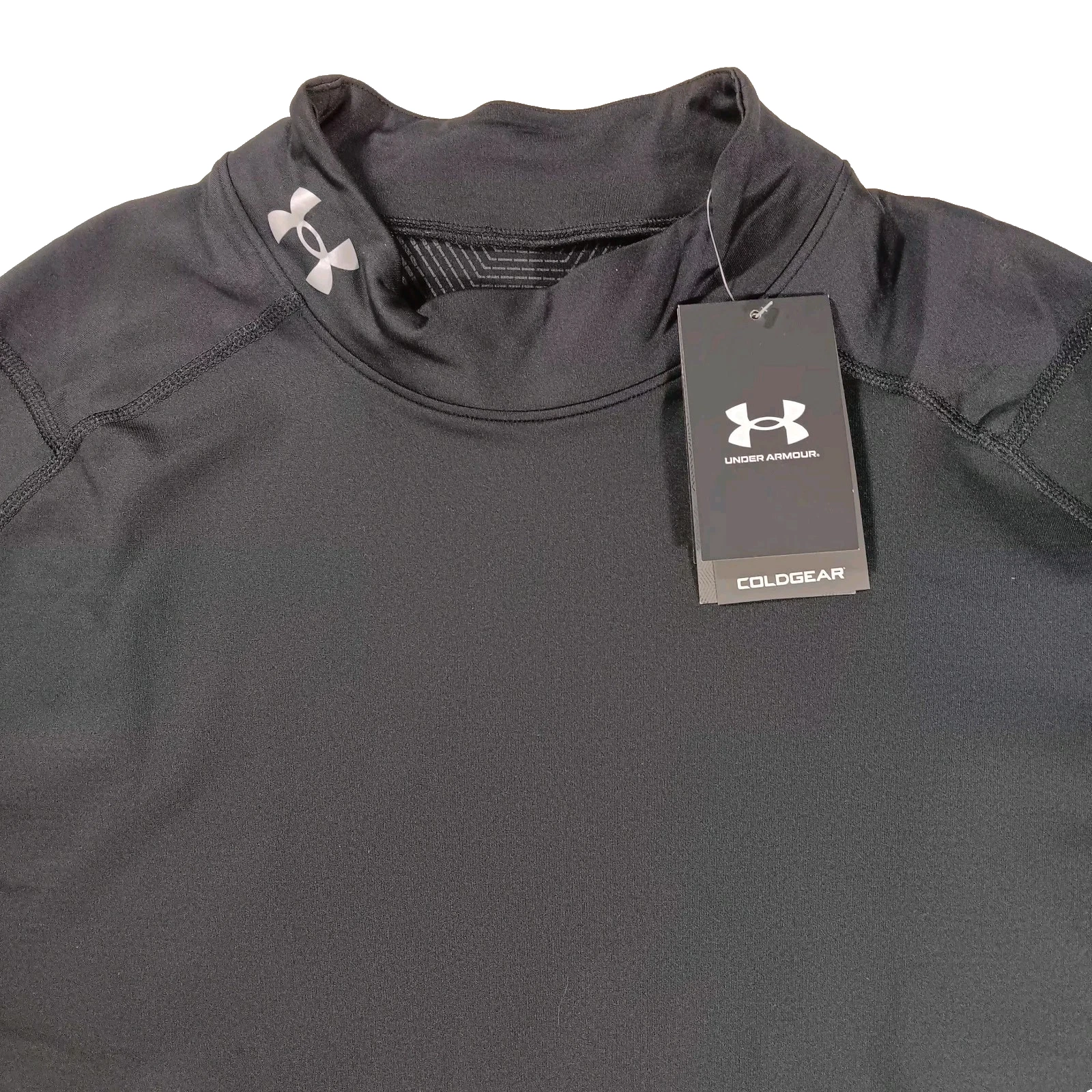 Under Armour 2XL ColdGear OG Mock Longsleeve Shirt Black Thermal Baselayer