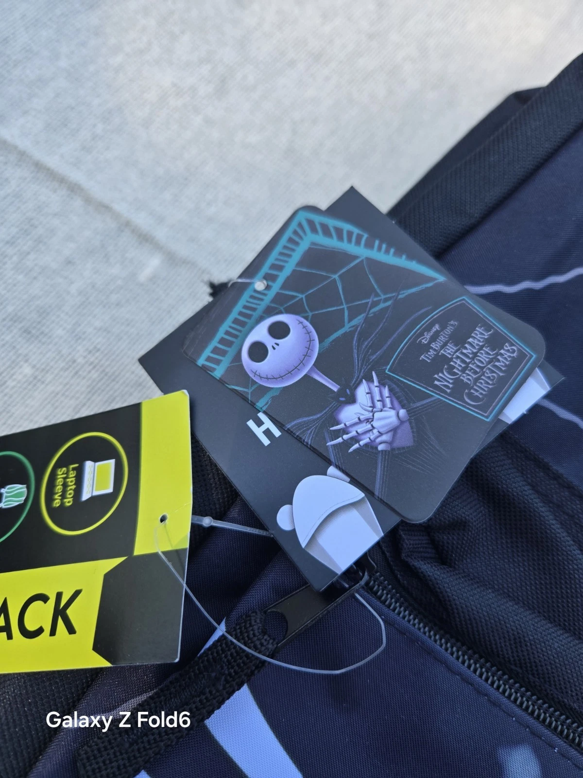 Disney The Nightmare Before Christmas Hooded Backpack Jack And Sally