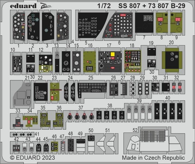 Eduard Accessories 73807 - 1:72 B-29 Interior 1/72 Hobby 2000 / Academy - New