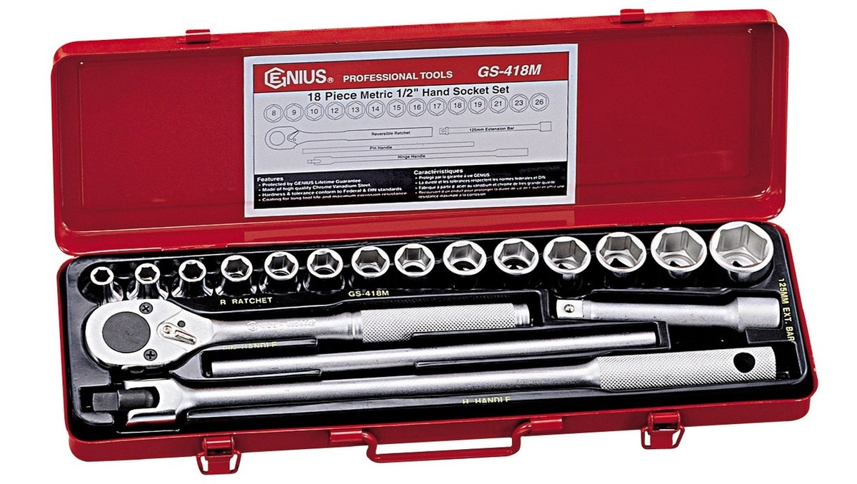Genius Tools 18 Piece 1/2