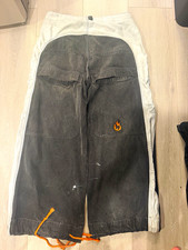 JNCO Fire Fly Wide-Leg Jeans 36x32 Black/Gray Dark Wash 5-Pocket 90s