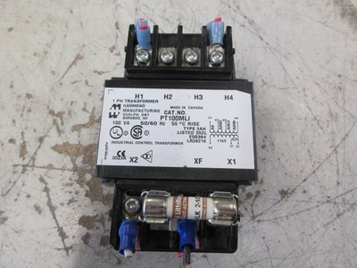 Hammond Transformer PT100MLI 100VA Pri: 208/230/460V Sec: 115V 50/60Hz 1Ph Used
