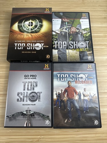History Channel Top Shot TV-Serie DVD Lot - Reloaded, Gauntlet, S4, S1