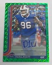 Deone Walker 2025 Topps Chrome #RA-DW RC Auto Green Geometric Refractor /99 KG
