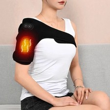 3 In 1 Electric Heated Shoulder Massager Brace with Vibration Joint Pain Relief