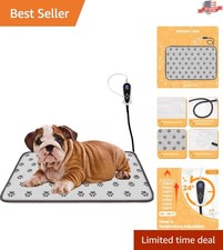 Safe  Durable Pet Heating Mat with Timer - Temperature Adjustable 47'' x 30''