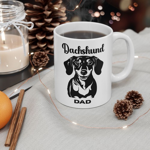Dachshund Dad Lover Gift Mug – Funny Dog Dad Coffee Gift - Bild 4 von 10