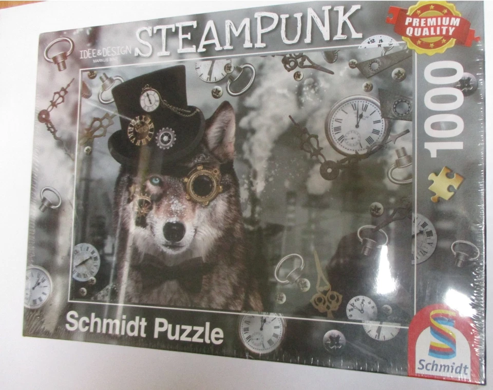 Schmidt Puzzle 59647 Steampunk-Wolf  1000 Teile Puzzle  NEU OVP - Bild 1 von 1