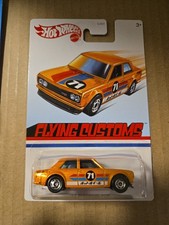 Hot Wheels '71 Datsun 510 Flying Customs Orange Target Exclusive