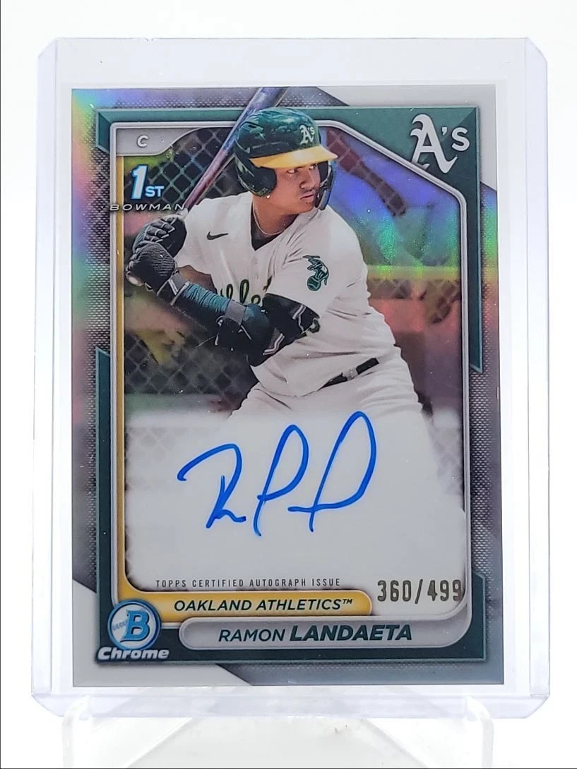 Ramon Landaeta 2024 Bowman Chrome 1st Refractor Auto /499 As wRC+ 115 at age 19!