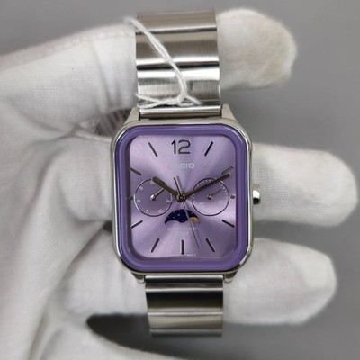 Casio Standard MTP-M305D-6A Moonphase Stainless steel –Purple Dial