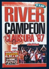 RIVER PLATE Campeón 1997 - Revista/Póster Fútbol Solo - Argentina