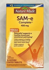 Nature Made SAM-e Complete 400 mg (36 count), Brand-New-In-Box