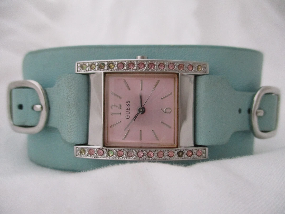 Guess watch shop blue face