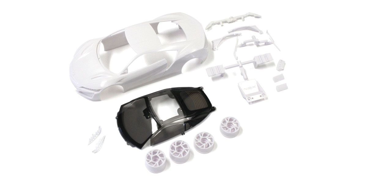 Kyosho Honda NSX White Body Set (w/ Wheels) White Mini Z