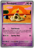 Pokemon - Twilight Masquerade - 091/167 - Sandygast  - NM/M
