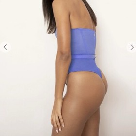 NWT Agent Provocateur Florella Corset Bodysuit Cornflower Size 32D