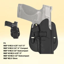 Holster Fit Smith&Wesson M&P 9 M2.0 Compact MP40 Subcompact MP 10mm MP Full Size