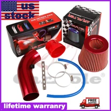 Car Cold Air Intake Pipes Filter Induction Kits 7.6x26cm Power Flow Hose System
