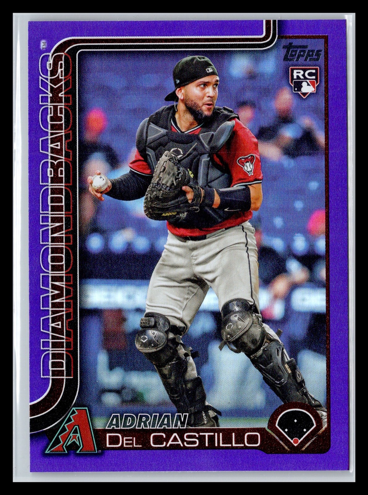 2025 Topps Series 1 226 Adrian Del Castillo Diamondbacks RC Purple Rainbow /250