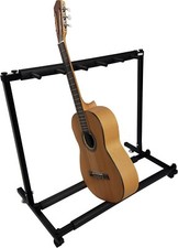 6er Gitarrenst&auml;nder Universal f&uuml;r sechs Gitarren - Stativ St&auml;nder schwarz 5-fach