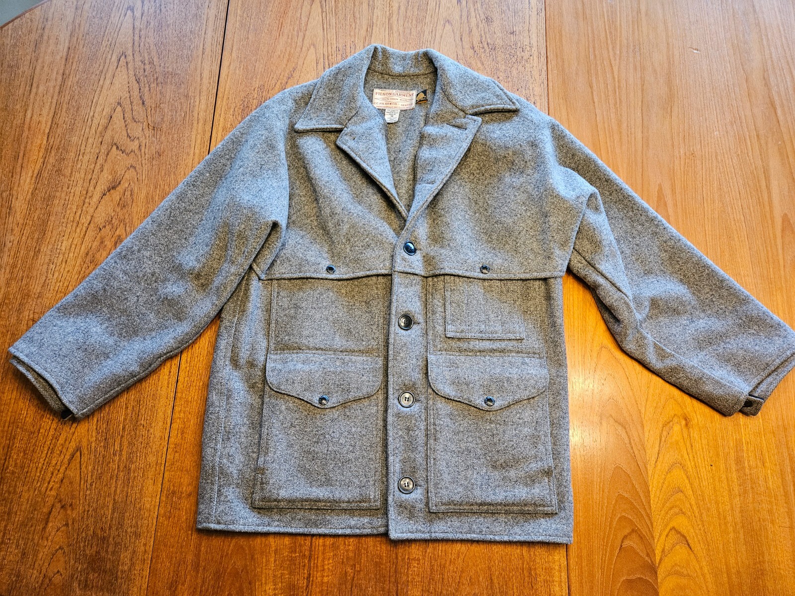 Filson Style 83 Mackinaw Wool Double Cape Coat Vintage eBay