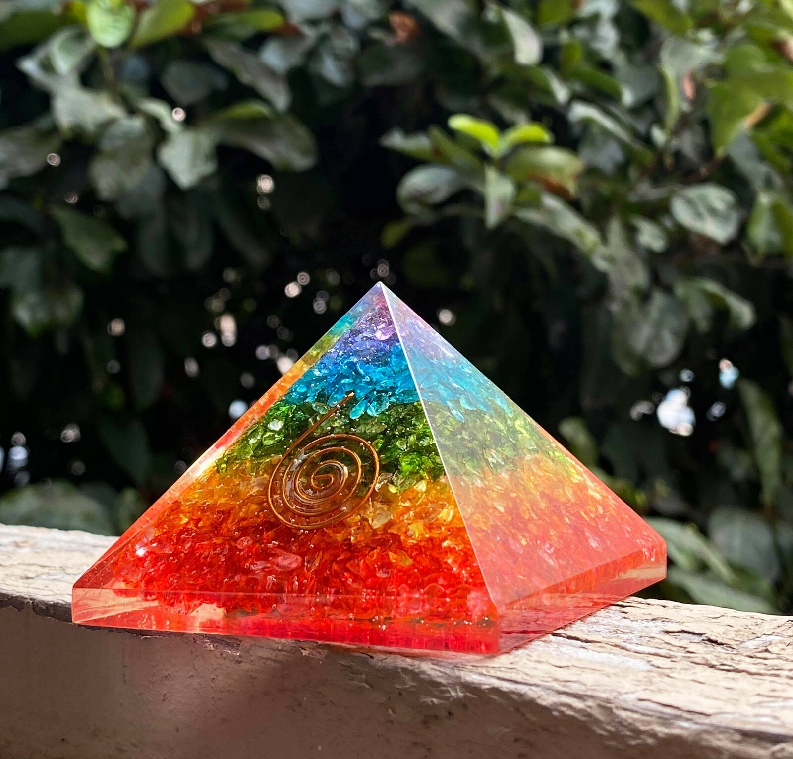 Orgone 7 Chakra Pyramid Energy Generator for Emf Protection & Healing ...
