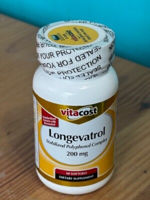 VITACOST LONGEVATROL STABILIZED POLYPHENOL COMPLEX 200 MG 60 SOFTGELS SUPPLEMENT