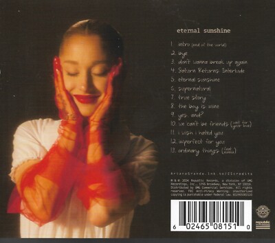eternal sunshine * by Ariana Grande (CD, 2024) Original Signed
