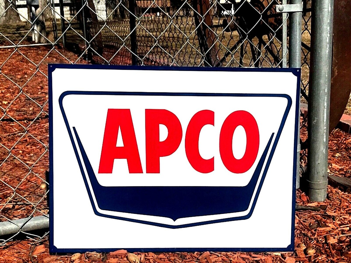 USAビンテージ　APCO バナー タペストリー オイル　旗ガレージアメリカ s-l1200.jpg
