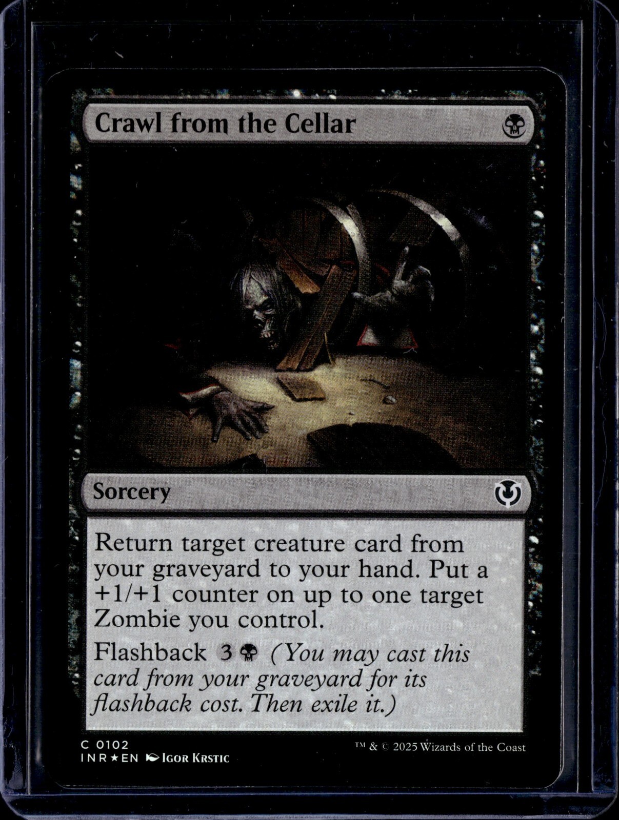 Crawl From The Cellar - 102 - Foil - INR - NM - MTG Magic the Gathering