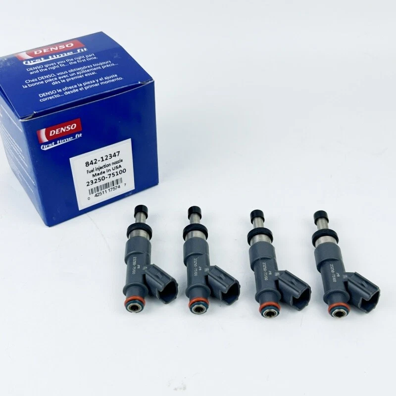 4Pcs OEM DENSO 23250-75100 Fuel Injectors For 2005-2016 Toyota Tacoma 2.7L I4 Foto 2 de 4