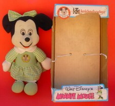 Disney Mickey Mouse Club Knickerbocker Minnie Mouse Plush Doll in Box 1970s