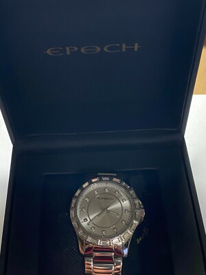 Unisex Silver Tone Epoch Analog Watch 