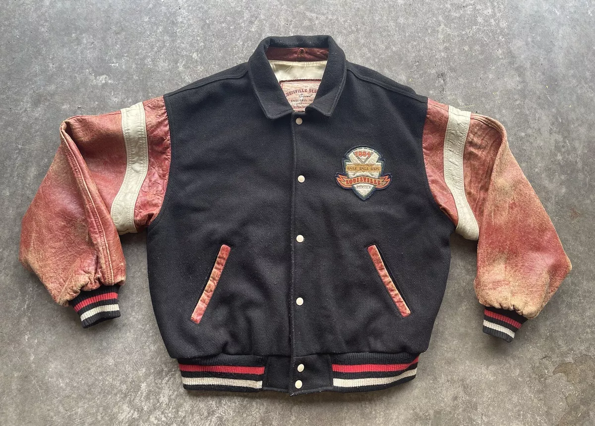 Vintage Louisville Slugger Baseball Jacket Large Dead Stock