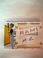 2023 National Treasures ARAMIS RAMIREZ Die Cut Material Signatures Auto #/99
