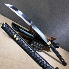 Sharp 1095Hgh Carbon Steel Blade Japanese Samurai Broad Knife Saber Sword Katana