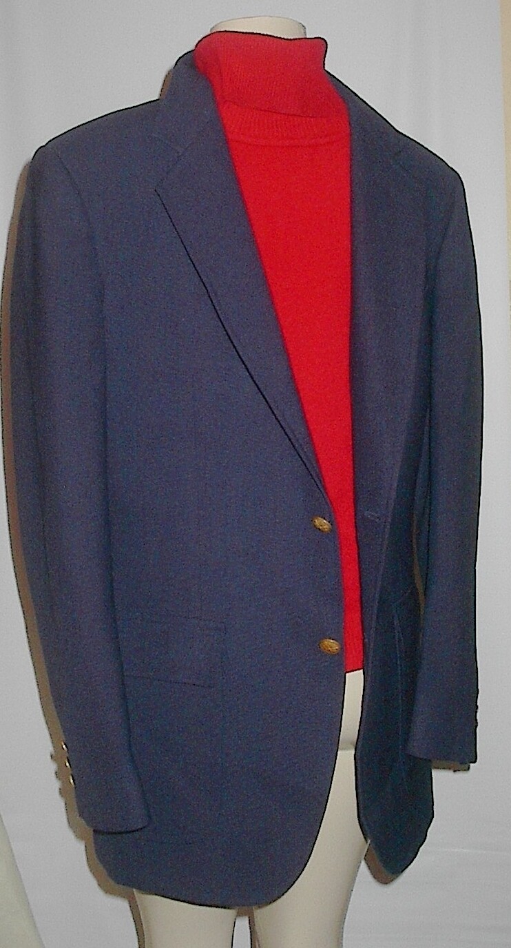 Vintage John Alexander Navy Blue Blazer All Season Ho… Gem