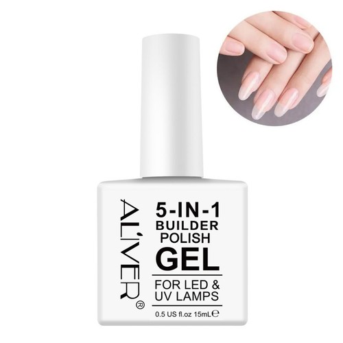 ALIVER 5 in 1 Nail Builder Extension Gel Hard Gel Nail Builder UV & LED Nail Art - 第 8/13 張圖片